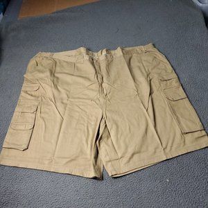 Boulder Creek Trading Chino Khaki Cargo Shorts Big Mens 66 x11 Tan
